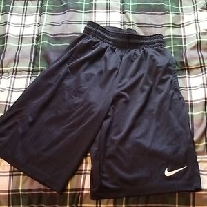 Nike basketball shorts size small navy blue